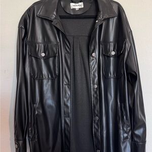 Vigoss Black Men's Shirt Jacket